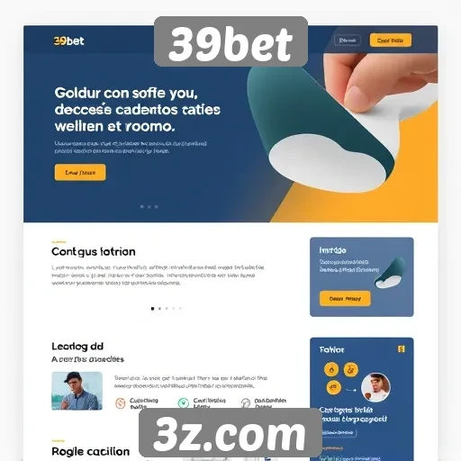 Explorando a interface do site 39bet